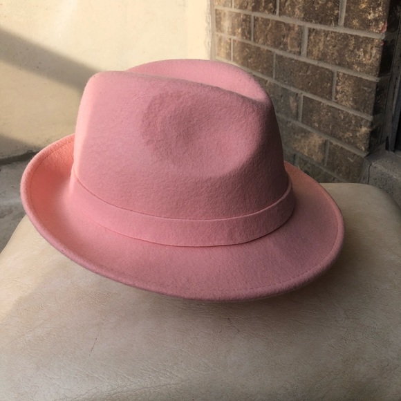 Trilby Wool Pink Hat - Picture 2 of 8